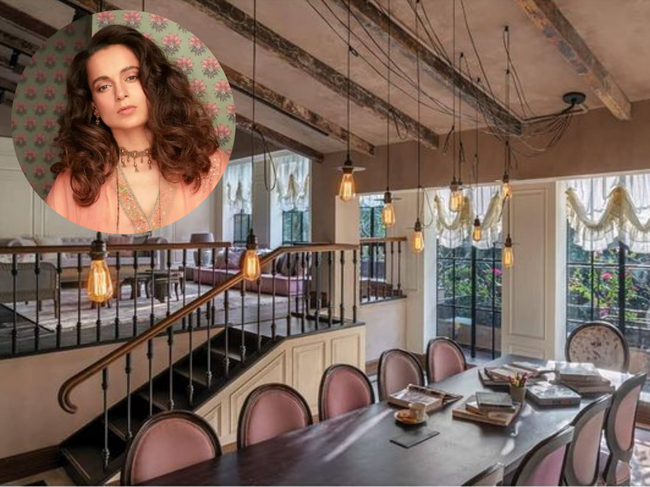 Kangana Ranaut (inset) and her Mumbai bungalow