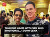 John Cena shares his "starstruck" meeting with Shah Rukh: 'Shaking hand with SRK was emotional...'