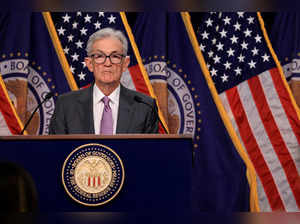 FILE PHOTO: U.S. Federal Reserve Chair Jerome Powell holds a press conference following a two-day meeting of the Federal Open Market Committee on interest rate policy in Washington