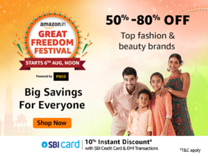 Amazon Great Freedom Festival Sale 2024 - Up To 50 - 80% off on Fashion & Beauty