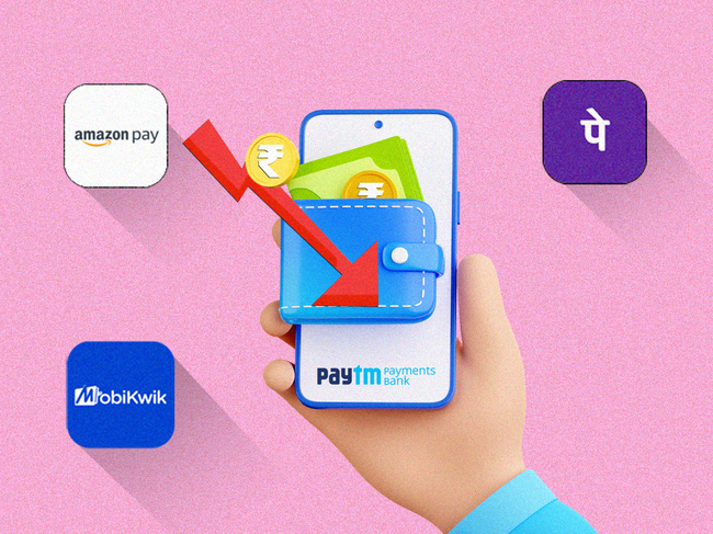 Paytm Payments Bank losing its mobile wallet business_PhonePe, MobiKwik, Amazon Pay have mostly seen a stagnation in mobile wallet space_THUMB IMAGE_ETTECH
