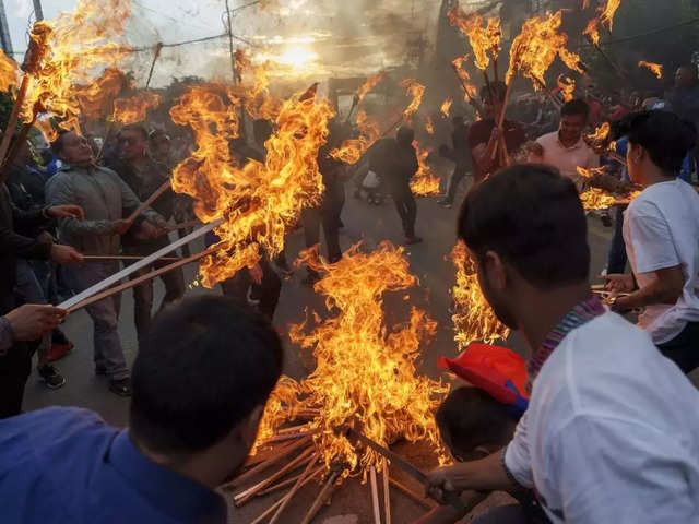 Nepal's pro-monarchy protests 
