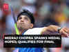 Paris Olympics: Neeraj Chopra qualifies for final of javelin throw with 89.34m