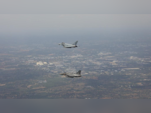 ?LCA Tejas intercepts Eurofighter Typhoon and Rafale aircraft