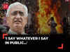 'I say whatever I say in public…': Congress leader Salman Khurshid defends his remark on Bangladesh