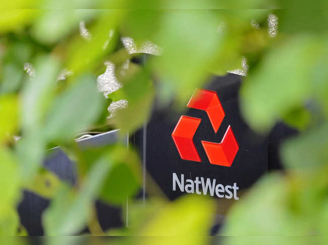 FILE PHOTO: A NatWest bank sign is seen in London