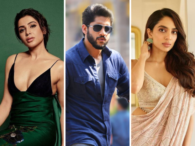 Samantha Ruth Prabhu, Naga Chaitanya and Sobhita Dhulipala.