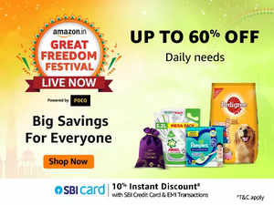 Amazon Great Freedom Festival Sale 2024: Up to 60% Off on Daily Needs