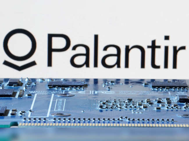 FILE PHOTO: Illustration shows Palantir logo