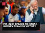 PM Modi speaks to Indian Hockey team on Bronze medal victory at Olympics, watch!