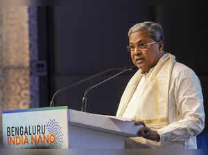 Bengaluru: Karnataka Chief Minister Siddaramaiah speaks during the inauguration ...