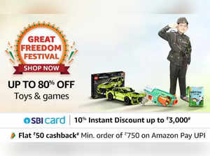 Amazon Great Freedom Sale 2024: Up to 80% OFF on Toys & Games