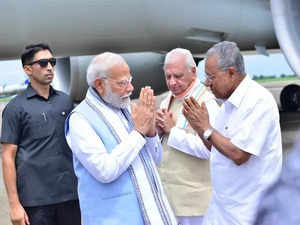 Kerala: PM Modi arrives in Kannur, to visit landslide-affected areas in Wayanad