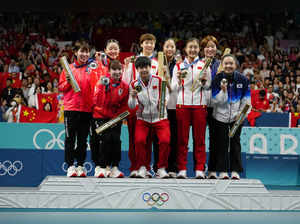 China earns a 300th Olympic gold medal with women's team victory in table tennis at Paris Games