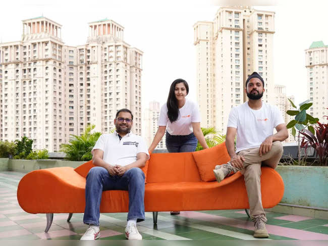 Truva L-R cofounders Ankit Gupta, Monil Singhal and Puneet Arora