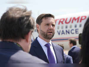 Vance jokes he's checking out his future VP plane while overlapping with Harris at Wisconsin airport