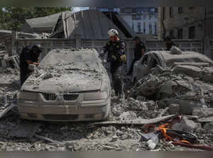 Aftermath of a Russian missile attack in Kharkiv