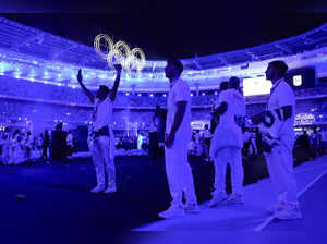 Chaos at Paris Olympics: Closing ceremony sees hundreds of athletes climb onto stage, ignoring requests to come down