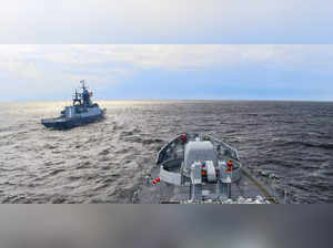 **EDS: IMAGE VIA NAVY (PRO)** St. Petersburg: Indian Navy’s frontline frigate, I...