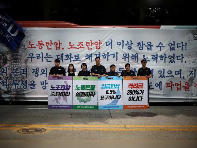 FILE PHOTO: Samsung Electronics union in South Korea stages first walkout