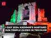 I-day 2024: Kashmir’s iconic Martand Sun Temple glows in tricolor for the first time