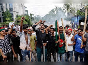 FILE PHOTO: Protest against Bangladeshi PM Hasina, in Dhaka