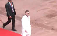 Watch: Rahul Gandhi attends Independence Day 2024 celebrations at Red Fort as Leader of the Opposition