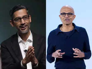 Sundar Pichai and Satya Nadella