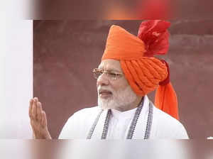 2018: PM Modi opts saffron turban