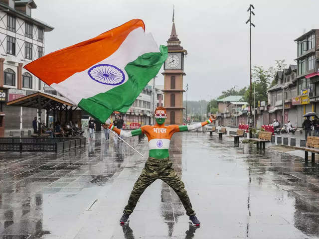 ?Patriotic celebration in Kashmir?