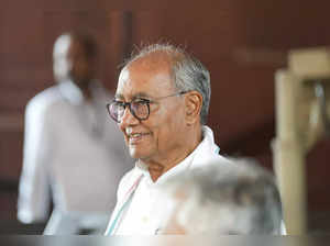 New Delhi: Congress leader Digvijaya Singh arrives for the Congress Parliamentar...