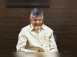 **EDS: SCREENGRAB VIA PTI VIDEO** Vijayawada: TDP Chief N Chandrababu Naidu meet...