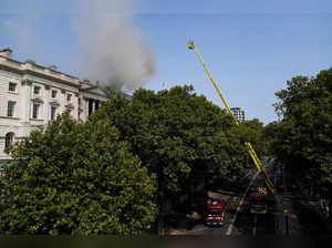 Around 100 firefighters tackle blaze at historic London art centre