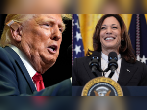 Donald Trump and Kamala Harris