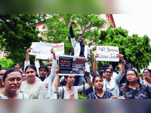 Resident doctors in Delhi held protests, demanding the enactment of the Healthcare Services Personnel and Clinical Establishments (Prohibition of Violence and Damage to Property) Bill, 2019.