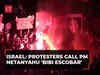 Tel Aviv: Anti-govt protesters light fire over hostage deal; call PM Netanyahu 'Bibi Escobar'