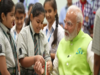 PM Narendra Modi celebrates Raksha Bandhan with Delhi school students