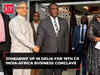 Zimbabwe VP CGDN Chiwenga arrives in Delhi to participate 19th CII India-Africa Business Conclave