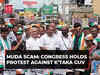 MUDA Scam: Congress leaders protest against Karnataka Governor's order to prosecute CM Siddaramaiah