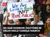 Kolkata RG Kar horror: Doctors in Delhi hold candle march, demand justice for the victim