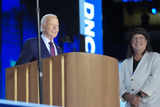 Joe Biden's exit, talk of the glass ceiling, a civil rights hero. Takeaways from Day 1 of the DNC