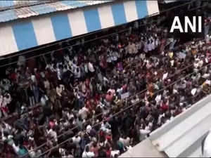 Maharashtra: Massive protests at Badlapur railway station over sexual assault of two minors; Minister assures maximum punishment