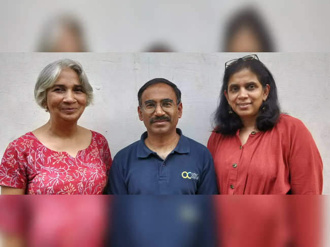 L-R Rema Subramanian, Krishnan Neelkantan, Ritu Verma