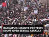 Maharashtra: Massive protests erupt in Badlapur over alleged sexual assault of two minor girls