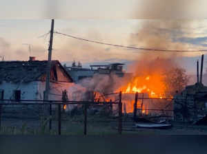 Views of Sudzha town in Russia's Kursk region following incursion of Ukrainian troops