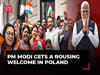 PM Modi arrives in Poland, gets a rousing welcome