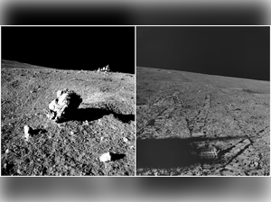 Images taken by Pragyan's NavCam (Photo by Isro)