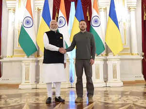 PM Modi meets Ukrainian President Zelenskyy for bilateral talks in Kyiv