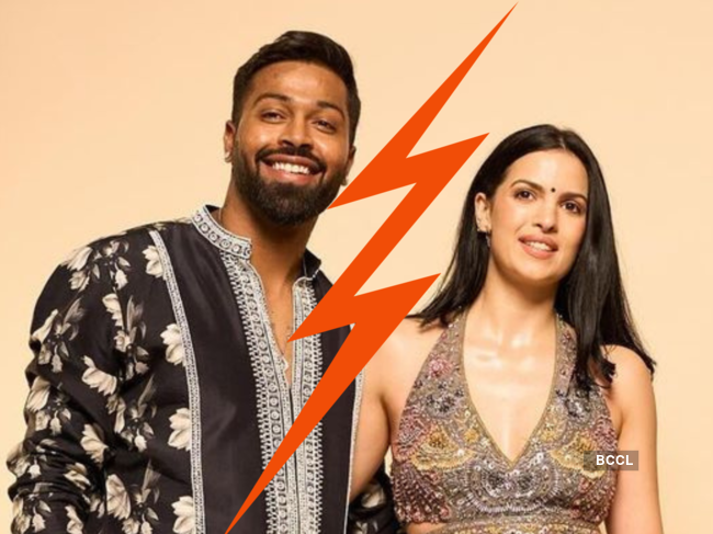 Natasa Stankovic and Hardik Pandya