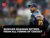 Shikhar Dhawan announces retirement from all forms of Cricket: 'I leave with peace in my heart'